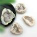 1 Piece Electroplated White Titanium Halo Agate Quartz Cluster Point Geode Beautiful Crystal Stone Mineral Specimen - Buy Online on GoSupps.com
