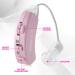 Set of 2 Pink BTE Digital Hearing Amplifiers - Small & Discreet Personal Sound Amplifier Pair for Women - Comfortable Behind The Ear - Best Hearing Amplifiers - Buy Online on GoSupps.com