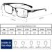 Progressive Multifocus Reading Glasses for Men Blue Light Blocking Computer Readers Anti Eyestrain Glasses(Couleur:Noir Grandeur:2.5x) - Buy Online on GoSupps.com