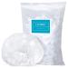 Shower Cap LEOBRO 100 Pack Disposable Shower Caps Clear Plastic Hair Caps Plastic Shower Caps for Women Thick Waterproof Bath Caps Plastic Caps for Hair Treatment Home Spa Salon Hotel Travel 100 Count (Pack of 1)