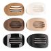 JOKOTI 6Pcs Sweet Flat Round Hair Clip Ponytail Hair Jaw Clip Strong Holds Hair Catch Clip Barrettes Headwear Ponytail Holders as described