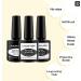 3-in-1 Gel Base and Top Coat Set for DIY Nail Art - Matte, Glossy No Wipe Finish - 8ml Soak Off UV LED Varnish - Nail Manicure Textures Kit - Buy Online on GoSupps.com