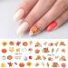 Cartoon Golden Leaves Abstract Face Animal Autumn Maple Leaf Water transfor Decals Nail Stickers(BN1921-1932) - Buy Online on GoSupps.com