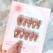 RikView Long Press on Nails - 24 PCS Pink Coffin Nails with 3D Design | Glossy Full Cover Fake Nails for Women - Buy Online on GoSupps.com