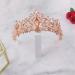 FRCOLOR Pink Tiara Crown Crystal Silver Headband Diamond Bridal Headdress Wedding Prom Crown Hair Accessories for Women Girl Birthday Wedding Christmas Party Favor Ornaments - Buy Online on GoSupps.com