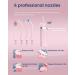 MySmile Wireless Water Tooth Floss 5 Cleaning Modes 8 Jet Tips IPX7 Waterproof USB Rechargeable Dental Picks Pink Travel Bag Included - Buy Online on GoSupps.com