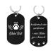 Aluminum dog brand shield with engraving - dog stark personalized with high -quality laser engraving address pendant dog personalized for dogs or cats (black)