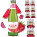 KIZILAY 48 Bottles Natural Mineral Water with Watermelon and Strawberry Flavor, Rich Mineral Water with Bicarbonate and Sodium, Pufai Grocery