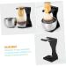 Frcolor 3-Piece Stainless Steel Shaving Set - Bowl Brush Razor - Colorful Shaving Rack & Tool Holder - Perfect for Smooth Shaving Experience | International Shipping Available - Buy Online on GoSupps.com