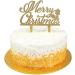 Cake Star Merry Christmas Cake Topper Gold Festive Cake Decoration Food Safe and Easy to Use - Buy Online on GoSupps.com