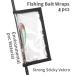 HomDeak 4 Pack Fishing Bait Cover - Durable Clear 0.5mm PVC Wraps for Shape Fishing Hooks - Saltwater and Freshwater Fishing Gear - 2 Large + 2 Medium - 4 Pieces - Buy Online on GoSupps.com