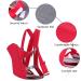 Xiuyer Baby Sling Carrier - Ergonomic Breathable 3-in-1 Front and Back Adjustable Infant Carrier - Red Baby Wrap for Newborns, Infants, and Toddlers - Buy Online on GoSupps.com