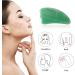 Best Jade Roller & Gua Sha 3 in 1 sets Scrapping Tool Set Natural Anti-Aging Face Roller for Eye Puffiness Treatment Skin Tightening Rejuvenate Face & Neck Remove Wrinkles (green) Green 3pcs - Buy Online on GoSupps.com