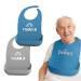 Binblin 2PCs Libben for adults bib for adults bibs adults clothing protection for adults Easy to clean reusable adjustable bibs anti-fouling and waterproof