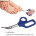 Cuticle Scissor Portable Stable Long Handled Toenail Scissors Rust Proof for Home Travel for Elderly for Pregnant Woman(S) - Buy Online on GoSupps.com
