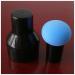 Makeup Sponge Non-latex Makeup Sponge Mushroom Head Powder Liquid Foundation Puff Dry & Wet Multi- function Cosmetic Tool Tamp Storage Box Makeup Sponge Holder(Blue and cap)
