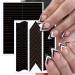 French Manicure Nail Stickers - 12 Sheets | Self Adhesive Wavy Line & V-Shaped Stencils for Women & Girls - Buy Online on GoSupps.com