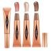 Cream Contour Beauty Wand Highlighter Contour Blush with Cushion Liquid Highlighter Face Bronzer Natural Super Silky Cream Blush Stick Beauty Makeup ( # Set A) # Set A 1 piece (1 Pack)