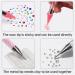 Rhinestone Picker Tool with Crystal AB Rhinestones Pink Wax Pencil & Nail Dotting Tool for DIY Nail Art Kit - Buy Online on GoSupps.com