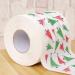 NUOBESTY Chrismas 2 Roll Christmas Toilet Paper Roll Tissue Napkin Santa Tree Pattern for Xmas Holiday Party Supplies Bathroom Decoration Colored Tissue Paper - Buy Online on GoSupps.com