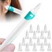 Joruby Health Q Grips Earwax Remover Spiral Ear Wax Remover Spiral Smart Earwax Removal Kit Reusable Q Grip Ear Wax Removal Kit 16 Tips Ear Wax Remover for Adults Kids Humans