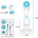Facial Cleansing Brush IPX6 Waterproof Electric USB Rechargeable Face Spin Brush with 3 Brush Heads 4 Speeds Counterspin Design Silicone Face Brush for Deep Cleaning Massaging Exfoliating (A) - Buy Online on GoSupps.com