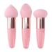 Beaupretty 3Pcs Makeup Sponge Beauty Foundation Blending Sponge Makeup Sponge Wedge Foundation Sponges with Handle Cosmetic Blender Professional Beauty Sponge Blender Pink
