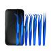 Volume Eyelash Tweezers Stainless Steel Super Hard Tweezers High Precision Antistatic Tweezers Eyelash Extension Custom