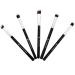 Mini Kabuki Makeup Brush Set  Beauty Junkees 5pc Professional Eyeshadow Make Up Brushes Blending, Concealer, Contour Highlighter, Smudging Eye Shadow Cosmetics Affordable Cruelty Free