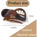 2 Pack Hair Claw Clips Stylish Hair Clips for Thick Hair Non Slip Claw Clips Strong Hold Big Hair Gripper French Design Hair Accessories for Women Girls Ladies Thick Long Hair(Black and Amber) - Buy Online on GoSupps.com