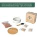 Pfotolymp Cat Grass Bowl Set - Ceramic Bowl Bamboo Coating Coconut Seeds & Tools for Healthy Cat Greens | International Shipping - Buy Online on GoSupps.com