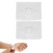 Agatige 1 Pair Motion Sickness Bands Anti-Nausea Acupressure Wristbands Sea Bands Dizziness Vomiting Nausea Relief from Car Boat Flying Travel(White)