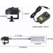 Clip-on Aquarium Light with White and Blue LEDs - Small Fish Tank Lighting 1.5w - Buy Online on GoSupps.com