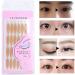 70 Pairs Invisible Double Eyelid Tape Adhesive Eyelid Sticker Makeup Tool (Half Round Shape) Waterproof Sticky Lasting Eyelid Sticker - Buy Online on GoSupps.com