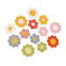 60 pcs Size Clothing Flower Diy Embroidered Clothes Decals Flowers Floral on and Delicate