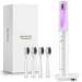 Sonic UV Electric Toothbrush with Light 4 Brush Heads for Adults and Kids One Charge for 60 Days Wireless Fast Charge 3 Modes Electric Toothbrushes(White)