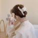 GRHOSE 2PCS Plush Hair Claw Clips - White & Blue Faux Fur Hair Clips for Women - Buy Online on GoSupps.com