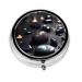 Black Mystery Heart Stoneround Pill Box 3 Compartments Round Pill Box Organizer for Purse Or Pocket &*Portable Travel Pill Box