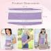 Organic Castor Oil Pack Compress for Liver Detox - Reusable Cotton Wrap with Adjustable Belt - Sleep Aid - Purple Violet - Buy Online on GoSupps.com