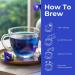 BLUE TEA - Shankhpushpi Flower - 30 Pyramid Tea Bags | For Food Iced Tea Cooler Cocktails Mocktails | Caffeine Free Herbal Tea l Gluten Free NON-GMO|Premium Pet Jar| - Buy Online on GoSupps.com