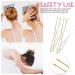 TsMADDTs U-Shaped Hair Pins - 100 Golden 2.75 Large Pins for Thick Hair & Bun - Ideal for Women & Girls - Buy Online on GoSupps.com