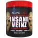Insane Labz Insane Veinz Non Stimulant NO Enhancing Powder, Nitric Oxide Booster, Loaded with Agmatine Sulfate and Betaine Anhydrous, Increase Vascularity, 35 Srvgs Unflavored