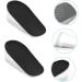 FOMIYES Height Increasing Insoles - Shock-Absorbing Heel Lift Pads for Extra Height | 3 Pairs Black 12x6.5CM - Buy Online on GoSupps.com