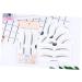 VINTORKY 2 Eyebrow Sticker Eyebrow Card Makeup Kit Eyebrow Shaping Stencils Simple White A607 Makeup Tools - Buy Online on GoSupps.com