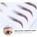 BELLIFFY 4pcs Eyebrow Stickers Hair Like Eyebrows Colored Lashes Fake Water Transfer Paper with Soy Ink 21x15cm Brown - Buy Online on GoSupps.com