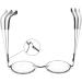 4 Pack Retro Round Reading Glasses for Men & Women - Metal Frame + Glasses Strap - 1.5 Diopters - Buy Online on GoSupps.com