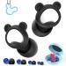 Kids Ear Plugs 2 Pairs(6-12 yrs) Earplugs for Children or Adult with Small Ear Canals Reusable Silicone Noise Canceling Ear Plugs for Concerts/Flying/Study/Noise Sensitivity/Anxiety(Black+Red)