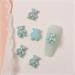 FEIlei 5PCS Cute Bear Nail Rhinestones Resin Bear Nail Gems Gummy Bear Nail Charms - Buy Online on GoSupps.com