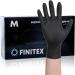 FINITEX Black Nitrile Disposable Gloves 5mil Powder-Free - 100 Count Pack, Medium Size - Latex-Free Medical Exam Gloves for Home Cleaning, Food Handling - Buy Online on GoSupps.com