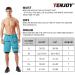 TENJOY Men's 2 in 1 Running Shorts - Quick Dry Athletic Workout Shorts with Phone Pockets (Light Blue, Large) - Buy Online on GoSupps.com